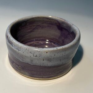 New Handcrafted Purple Ceramic Bowl